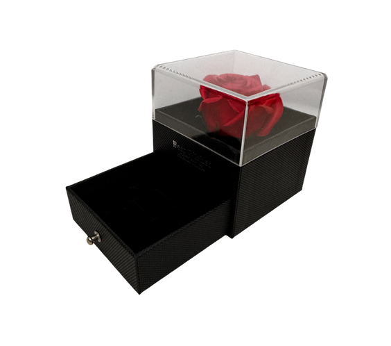 Egyrózsás díszdoboz