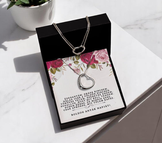 Drága Édesanyám -  Boldog Anyáknapját - A11-Z08 - karkötő és nyaklánc egyben 😍