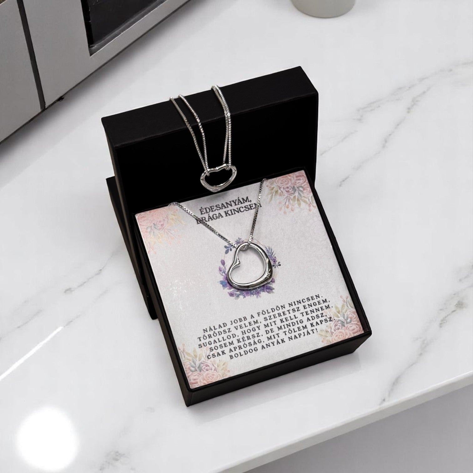 Édesanyám, drága kincsem -  Boldog Anyáknapját - A18-Z12 - karkötő és nyaklánc egyben 😍