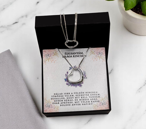 Édesanyám, drága kincsem -  Boldog Anyáknapját - A18-Z12 - karkötő és nyaklánc egyben 😍