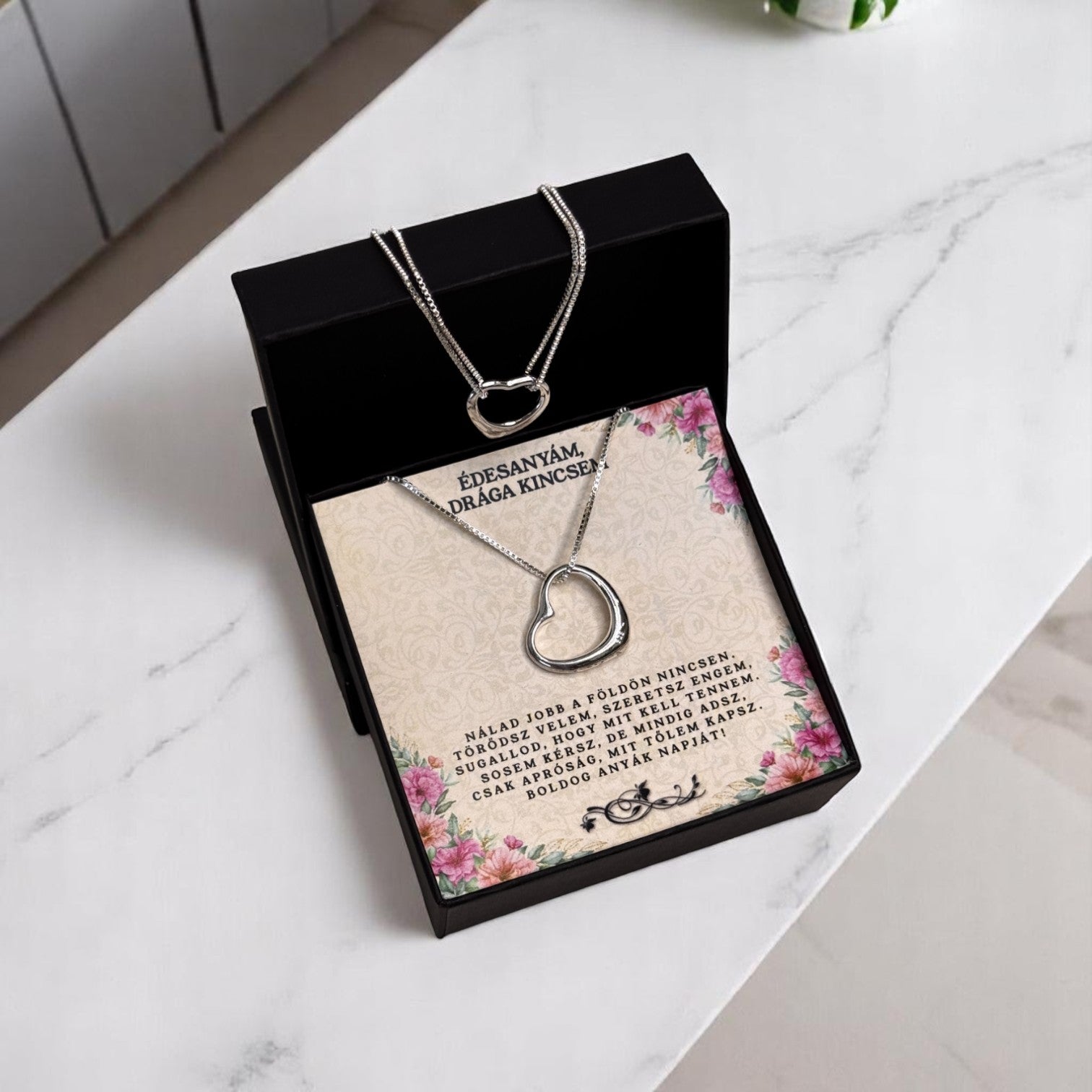 Édesanyám, drága kincsem -  Nálad jobb a földön nincsen - A19-Z13 - karkötő és nyaklánc egyben 😍