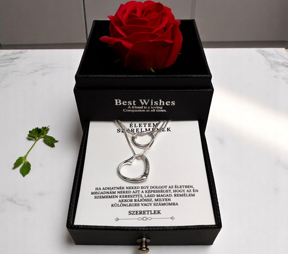 Örökké a szívemben – dupla ajándék 1 áráért – A50-Z05 – karkötő és nyaklánc egyben 😍