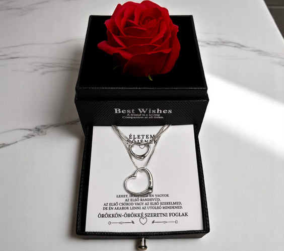 Szeretlek, és ezt így mondom el – dupla ajándék 1 áráért – A51-Z06 – rózsás díszdobozban 💌