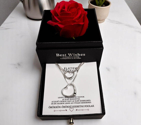 Szeretlek, és ezt így mondom el – dupla ajándék 1 áráért – A51-Z06 – rózsás díszdobozban 💌