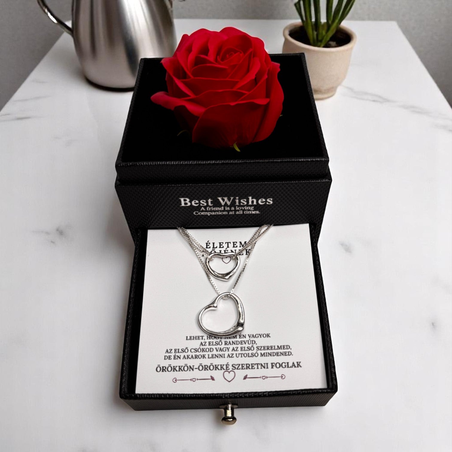 Szeretlek, és ezt így mondom el – dupla ajándék 1 áráért – A51-Z06 – rózsás díszdobozban 💌