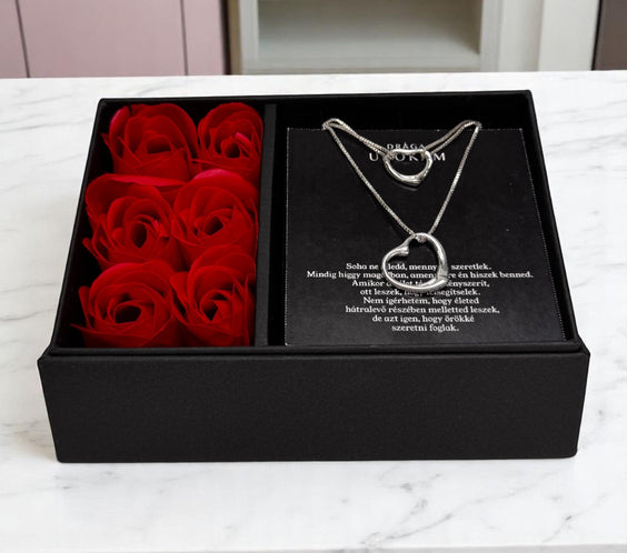 Drága Unokámnak – két ajándék egy áráért – A53-Z28 – nyaklánc és karkötő díszdobozban 😍