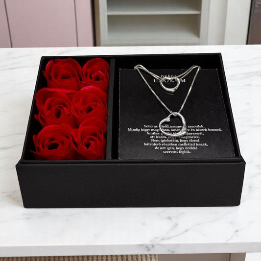 Drága Unokámnak – két ajándék egy áráért – A53-Z28 – nyaklánc és karkötő díszdobozban 😍