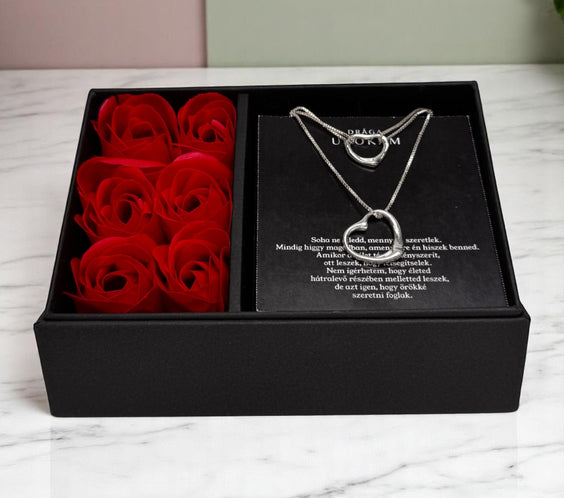 Drága Unokámnak – két ajándék egy áráért – A53-Z28 – nyaklánc és karkötő díszdobozban 😍