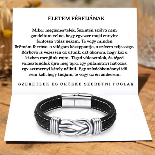 Bőr KARKÖTŐ❤ - ÉLETEM FÉRFIJÁNAK - A33-Z15