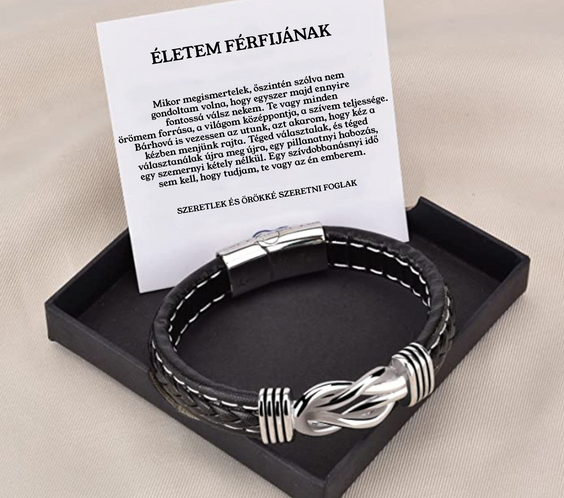 Bőr KARKÖTŐ❤ - ÉLETEM FÉRFIJÁNAK - A33-Z15
