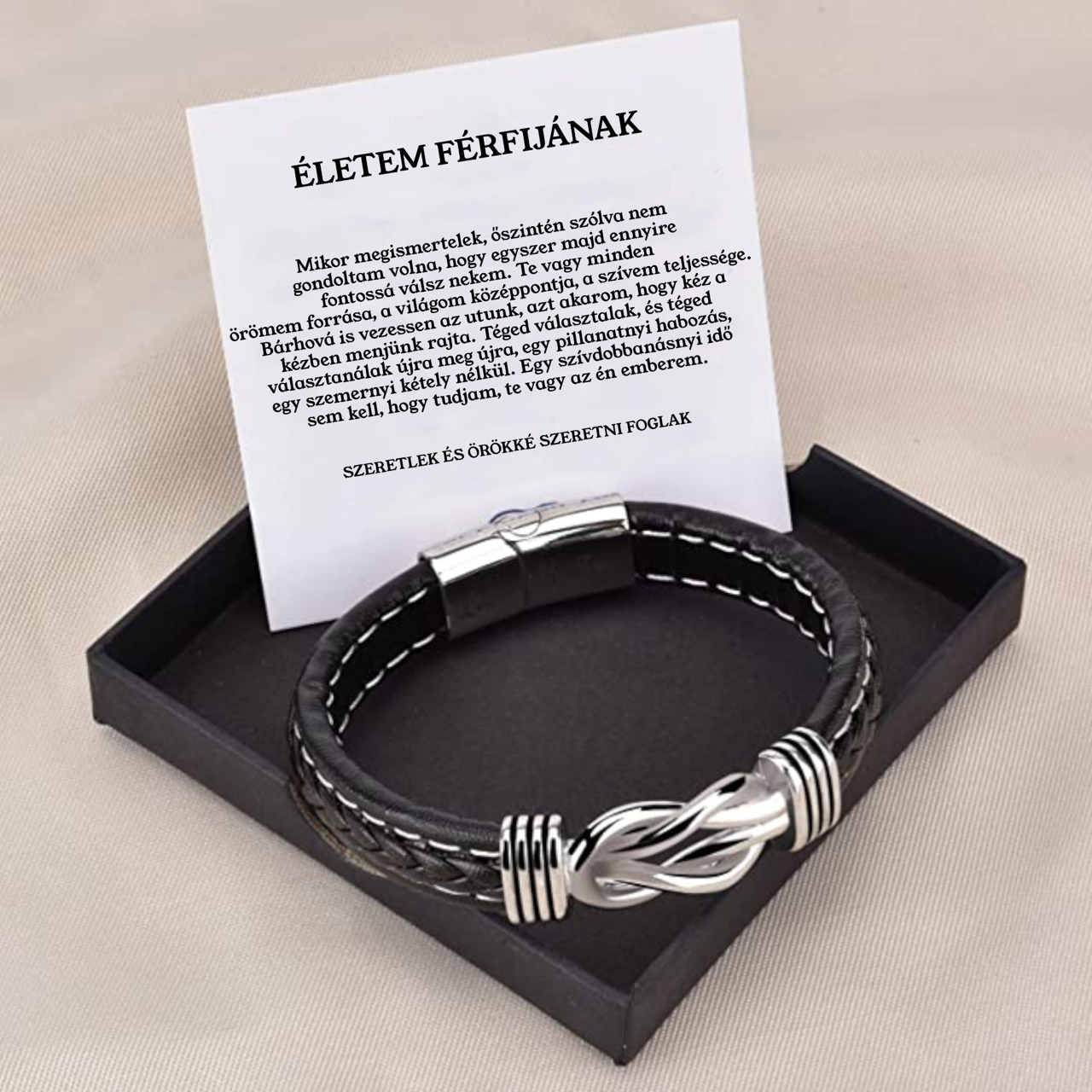Bőr KARKÖTŐ❤ - ÉLETEM FÉRFIJÁNAK - A33-Z15