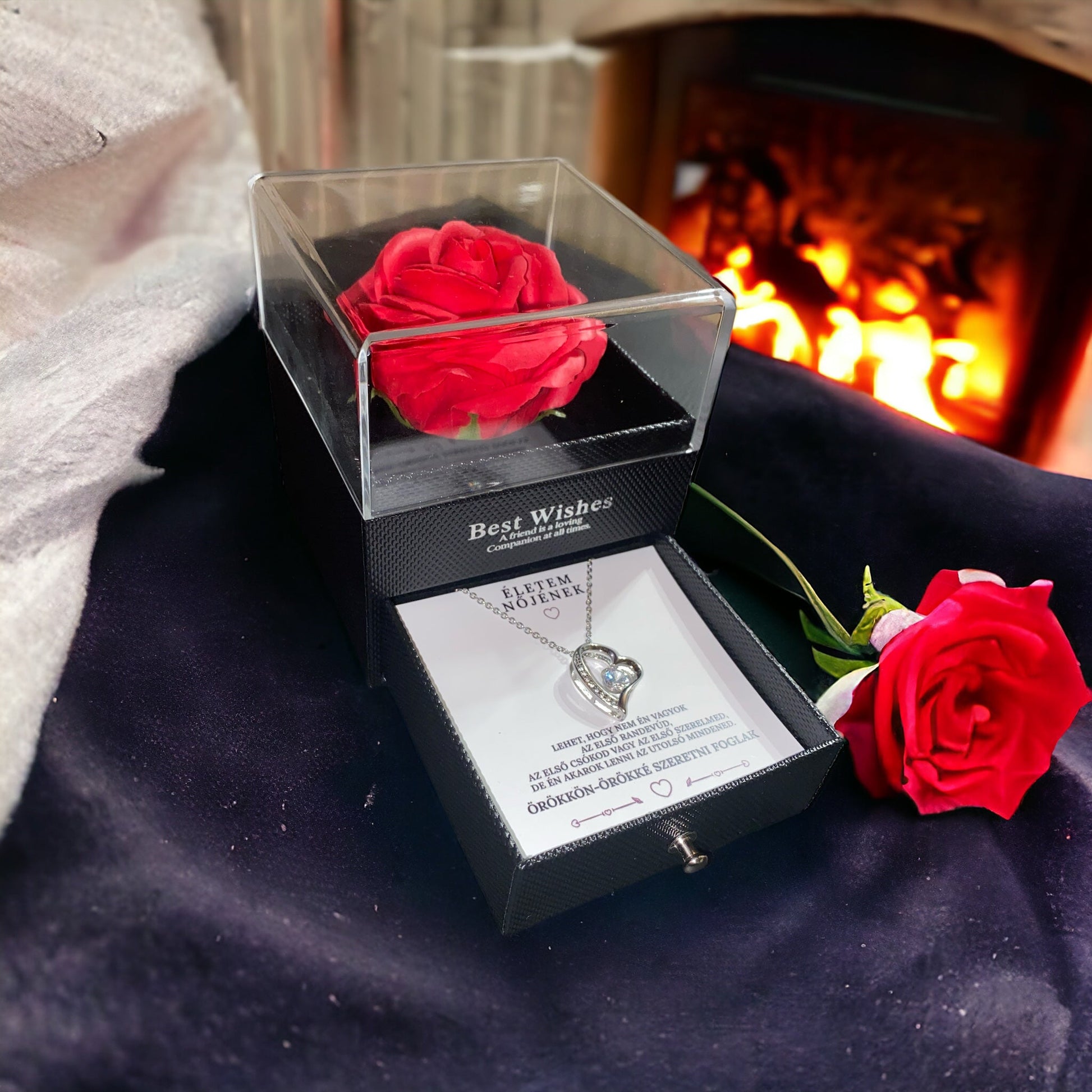 Életem nőjének❤️ - Mindennél jobban szeretlek - A13-Z06 - (fehérarany bevonattal)