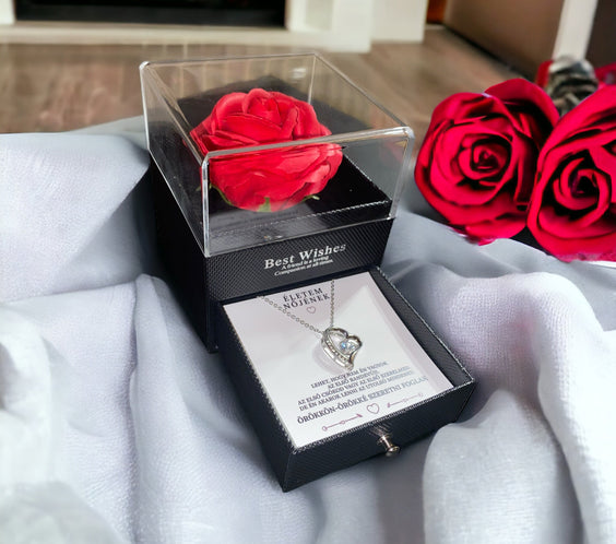 Életem nőjének❤️ - Mindennél jobban szeretlek - A13-Z06 - (fehérarany bevonattal)