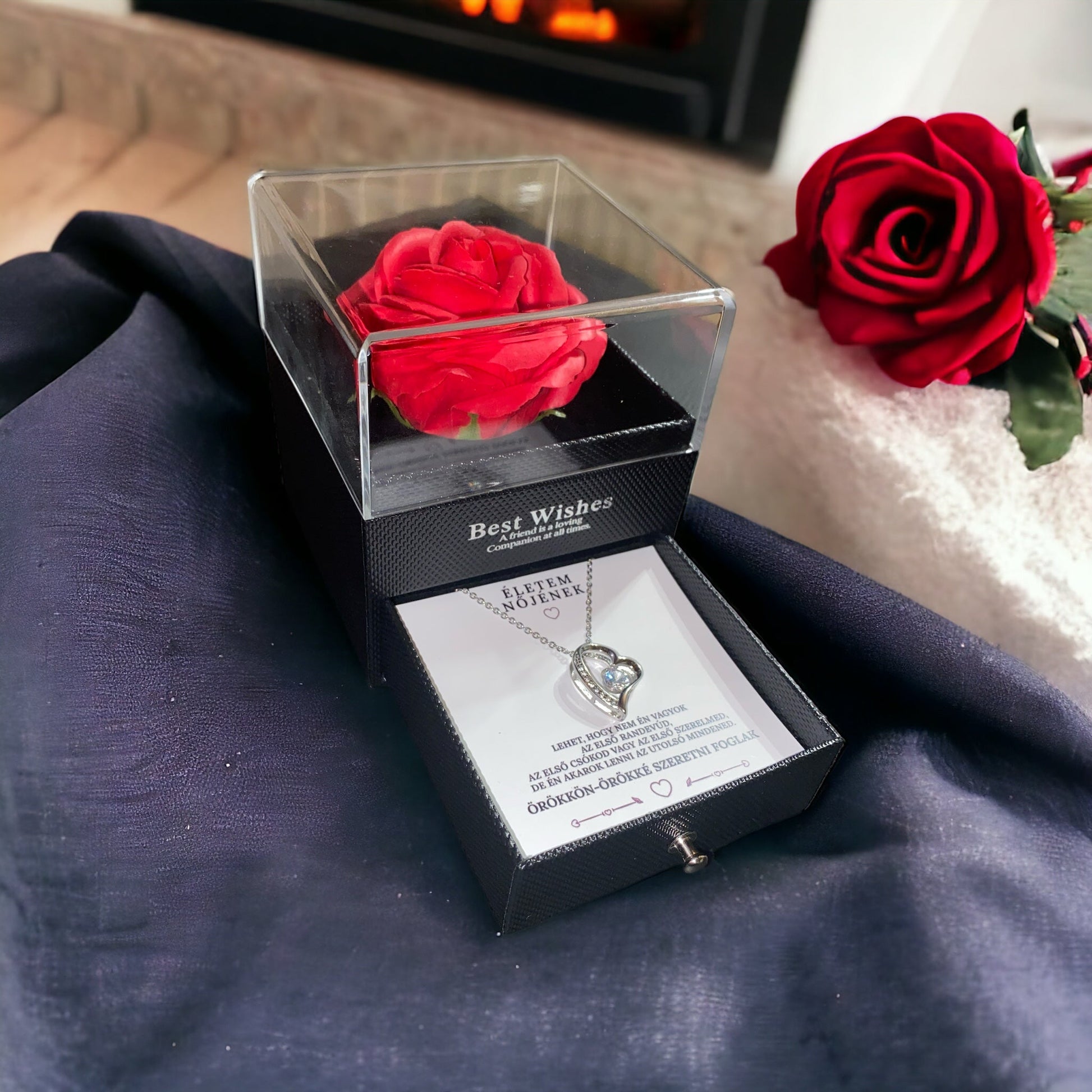 Életem nőjének❤️ - Mindennél jobban szeretlek - A13-Z06 - (fehérarany bevonattal)