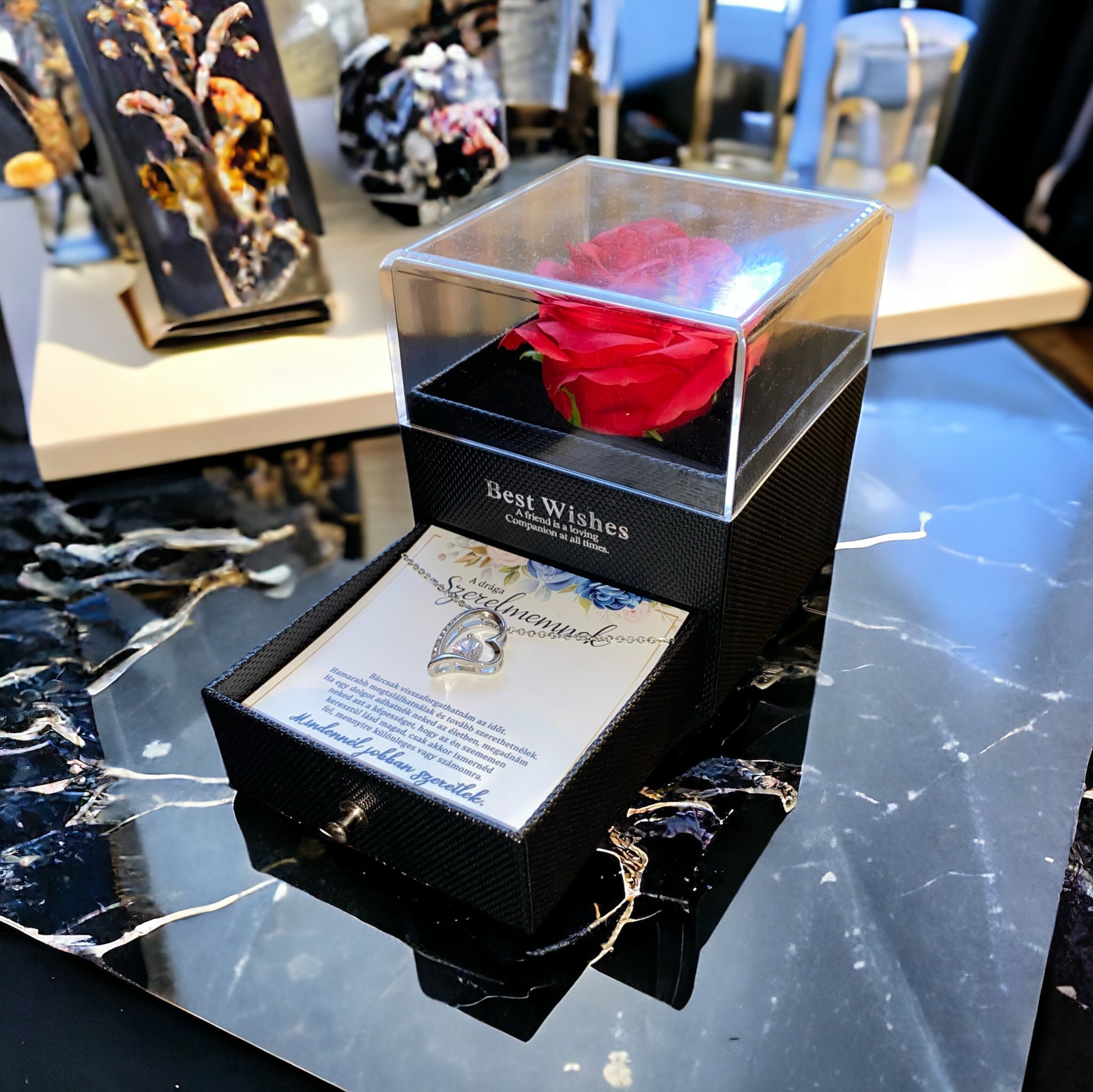 A drága szerelmemnek - Mindennél jobban szeretlek- A16-Z10 - (fehérarany bevonattal)