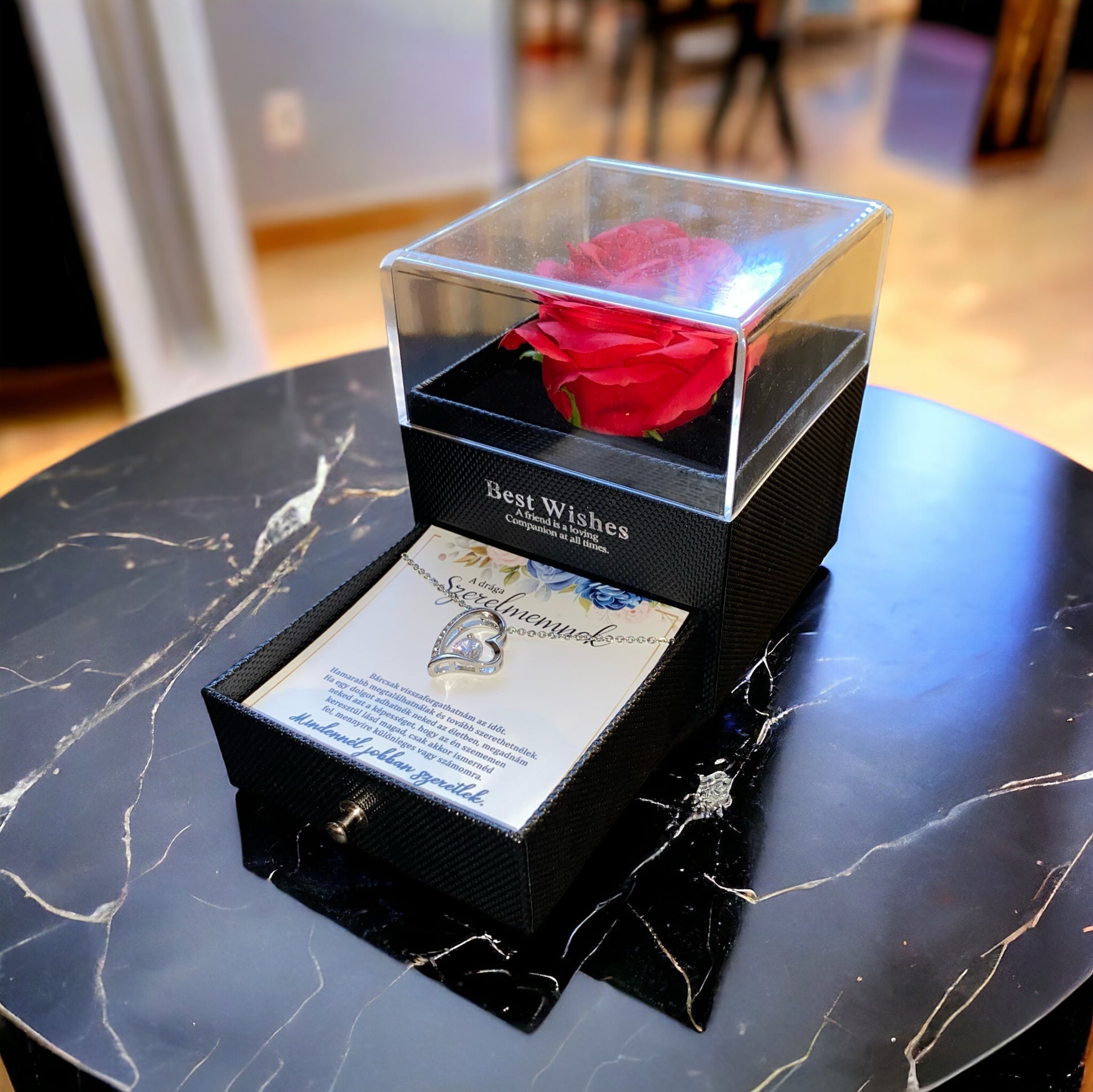 A drága szerelmemnek - Mindennél jobban szeretlek- A16-Z10 - (fehérarany bevonattal)