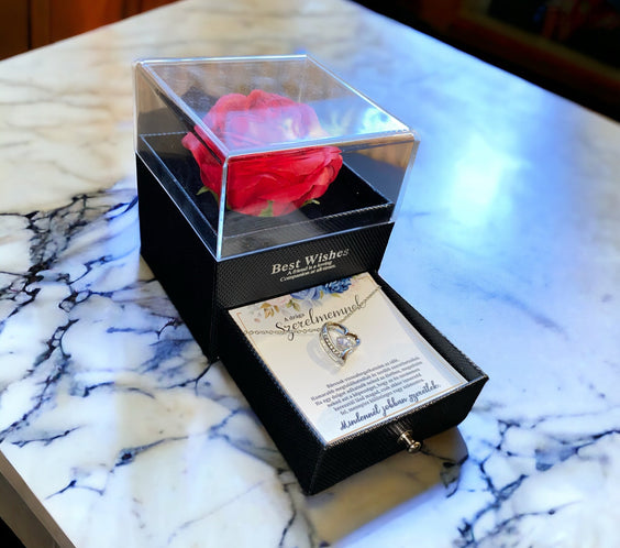 A drága szerelmemnek - Mindennél jobban szeretlek- A16-Z10 - (fehérarany bevonattal)