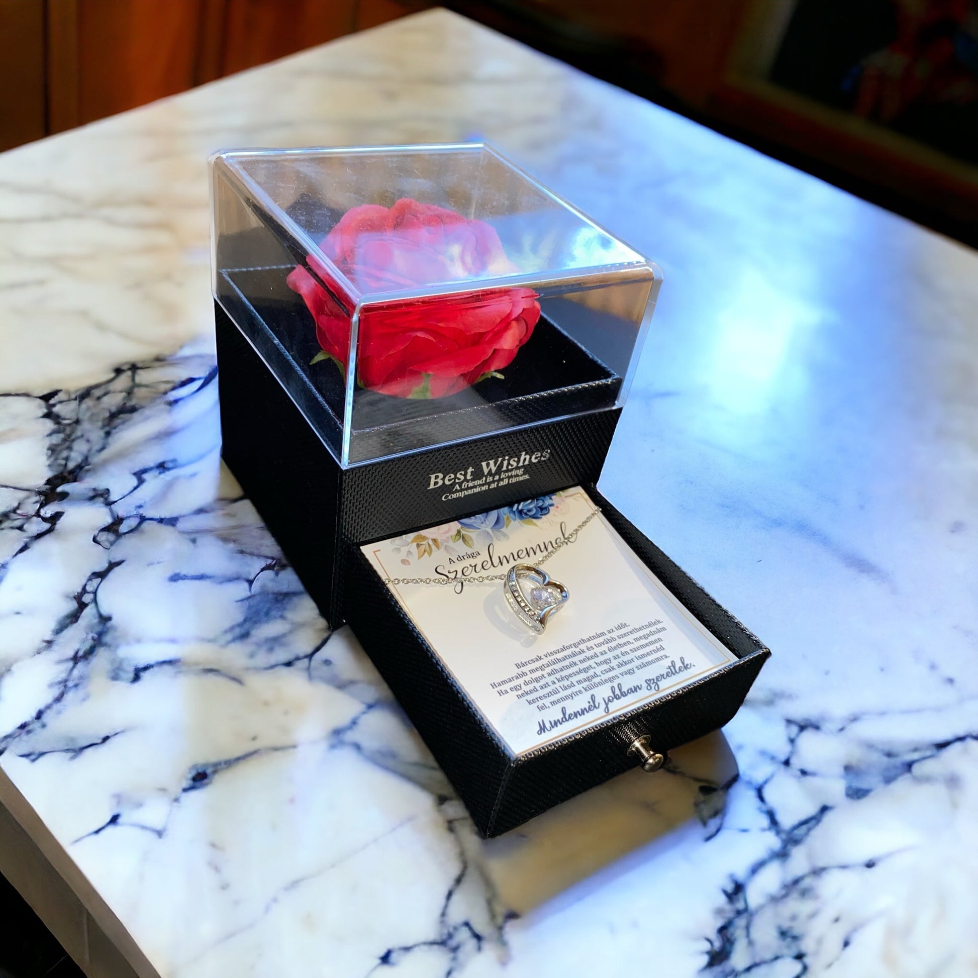 A drága szerelmemnek - Mindennél jobban szeretlek- A16-Z10 - (fehérarany bevonattal)