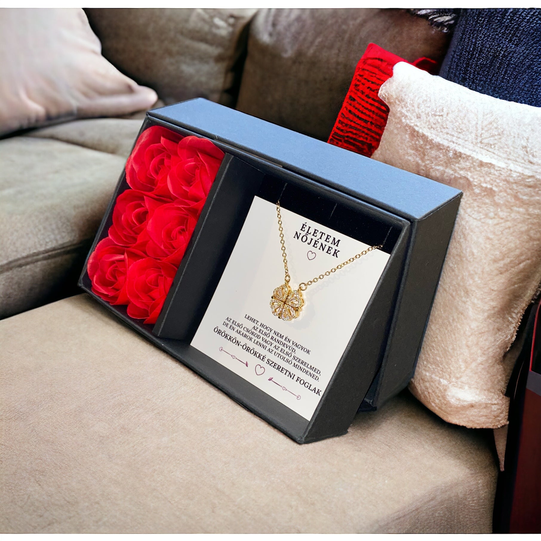 Életem nőjének ❤️ - Mindennél jobban szeretlek - A09-Z06- (arany bevonattal)