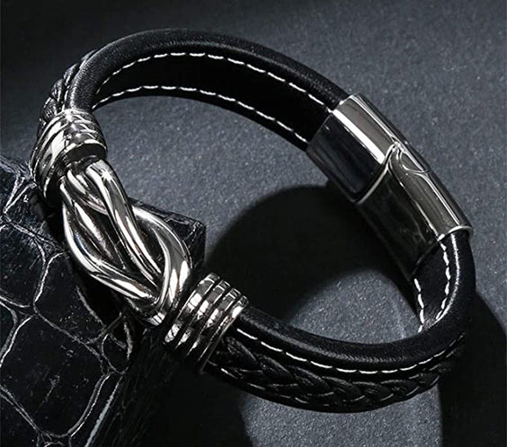 Bőr KARKÖTŐ❤ - Drága Kisfiam - Soha ne feledd, mennyire szeretlek U31 - egyedinyaklanc.hu