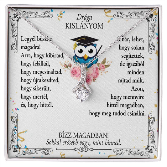Drága Kislányom - Ballagási Nyaklánc - A12 - egyedinyaklanc.hu
