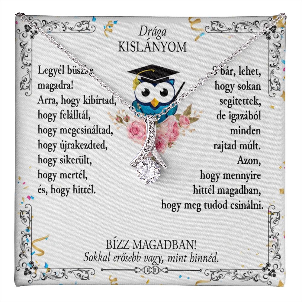 Drága Kislányom - Ballagási Nyaklánc - A12 - egyedinyaklanc.hu