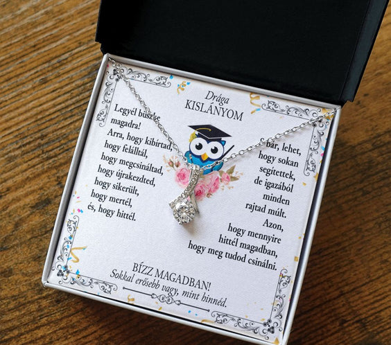 Drága Kislányom - Ballagási Nyaklánc - A12 - egyedinyaklanc.hu