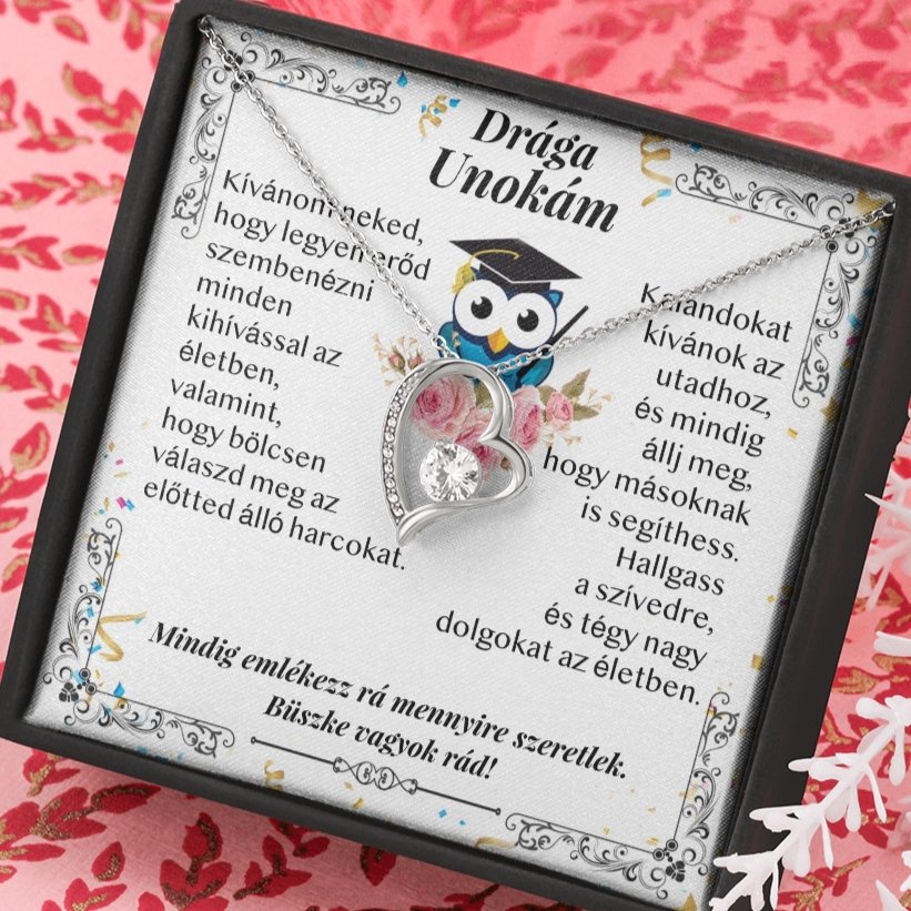 Drága Unokám - Ballagási Nyaklánc - egyedinyaklanc.hu