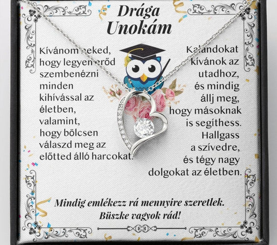 Drága Unokám - Ballagási Nyaklánc - egyedinyaklanc.hu