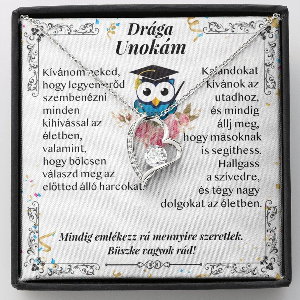 Drága Unokám - Ballagási Nyaklánc - egyedinyaklanc.hu