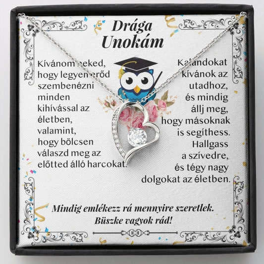 Drága Unokám - Ballagási Nyaklánc - egyedinyaklanc.hu