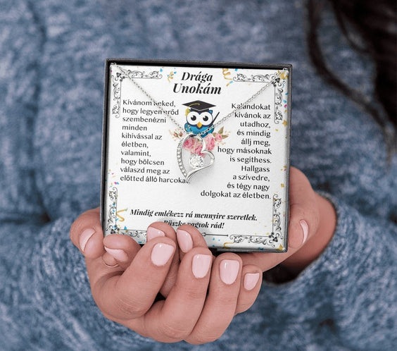 Drága Unokám - Ballagási Nyaklánc - egyedinyaklanc.hu
