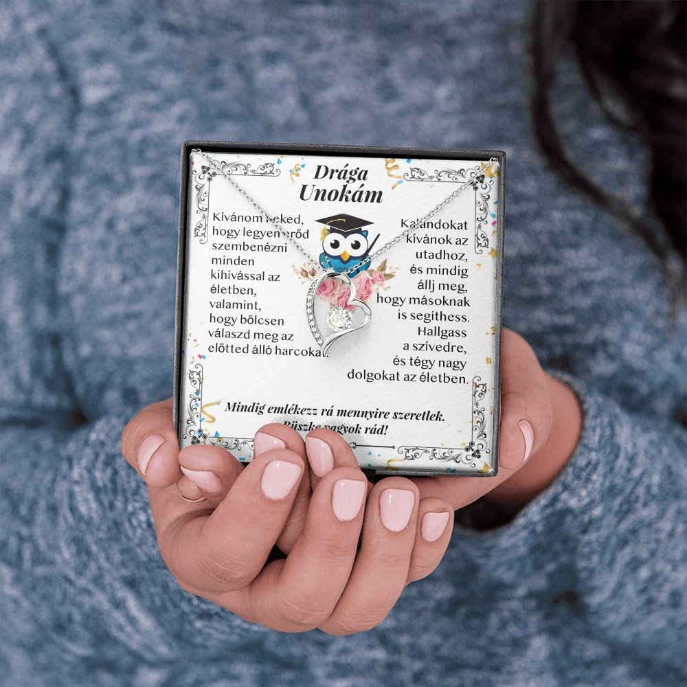 Drága Unokám - Ballagási Nyaklánc - egyedinyaklanc.hu