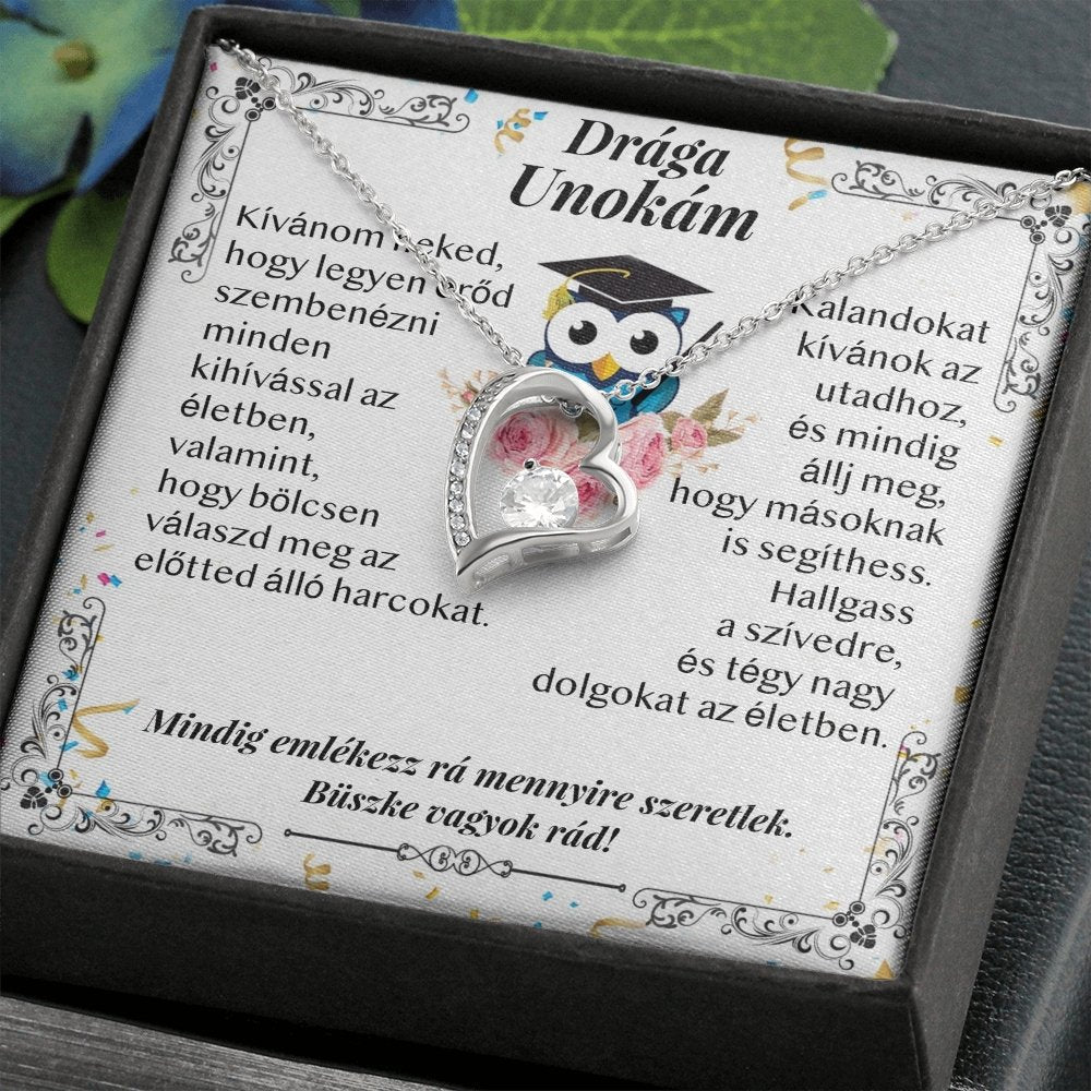 Drága Unokám - Ballagási Nyaklánc - egyedinyaklanc.hu