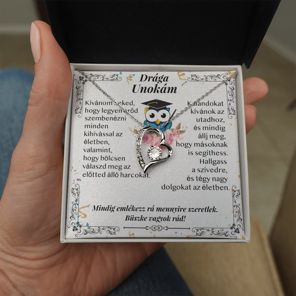 Drága Unokám - Ballagási Nyaklánc - egyedinyaklanc.hu