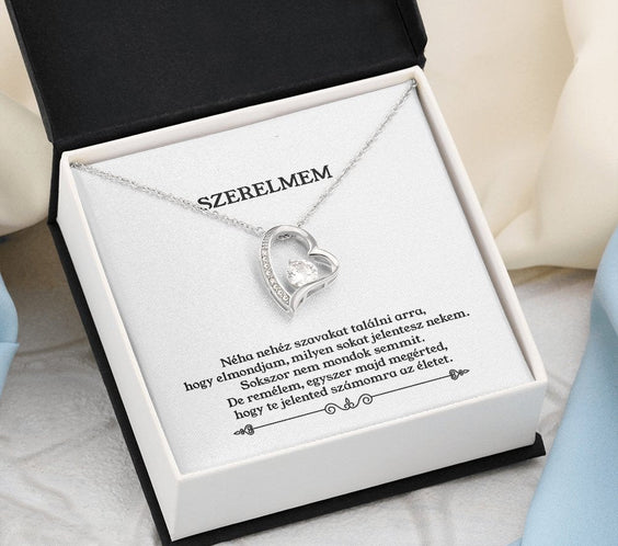 Szerelmem - Te Jelented számomra az Életet - Örök Szerelem Nyaklánc - egyedinyaklanc.hu