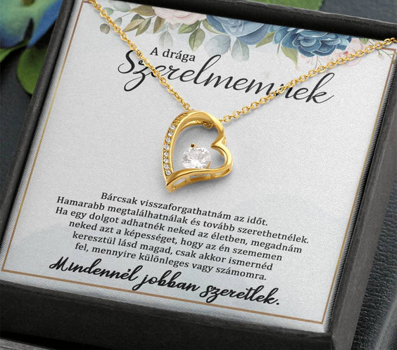 A drága szerelmemnek - Mindennél jobban szeretlek - A20-Z10 - (arany bevonattal)